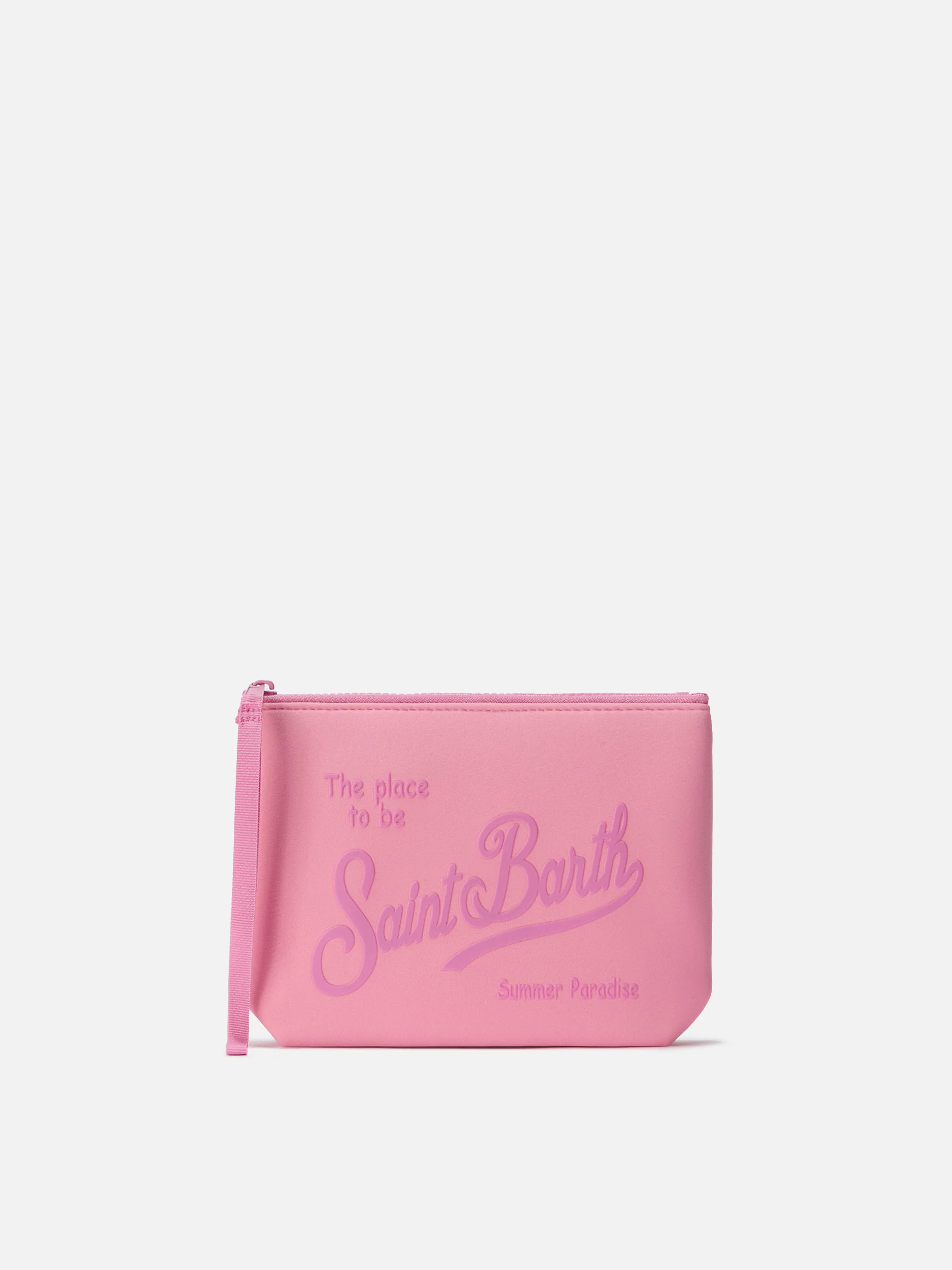 Aline scuba pouch in solid pink