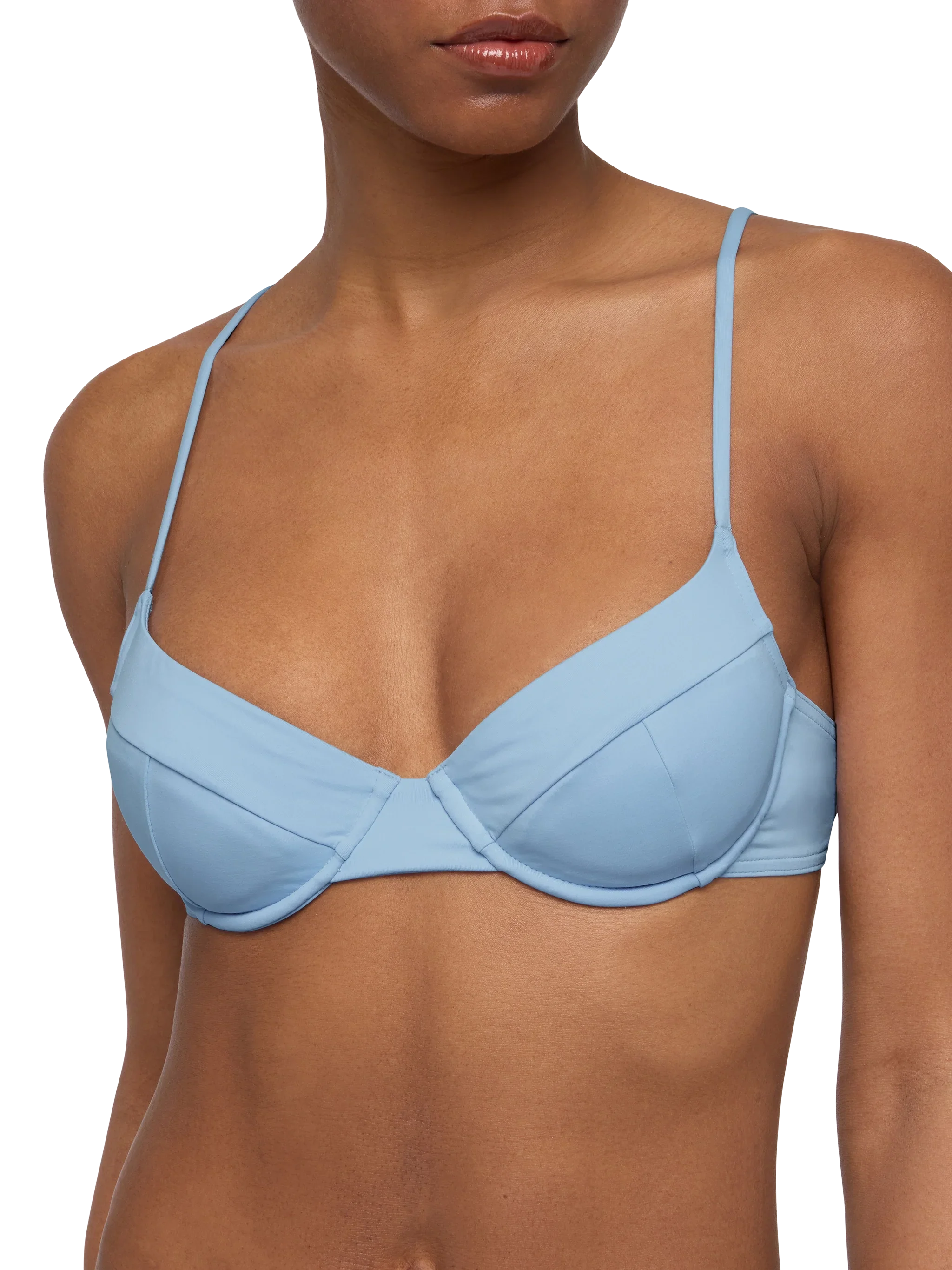 Bea underwired light blue bralette - Image 3