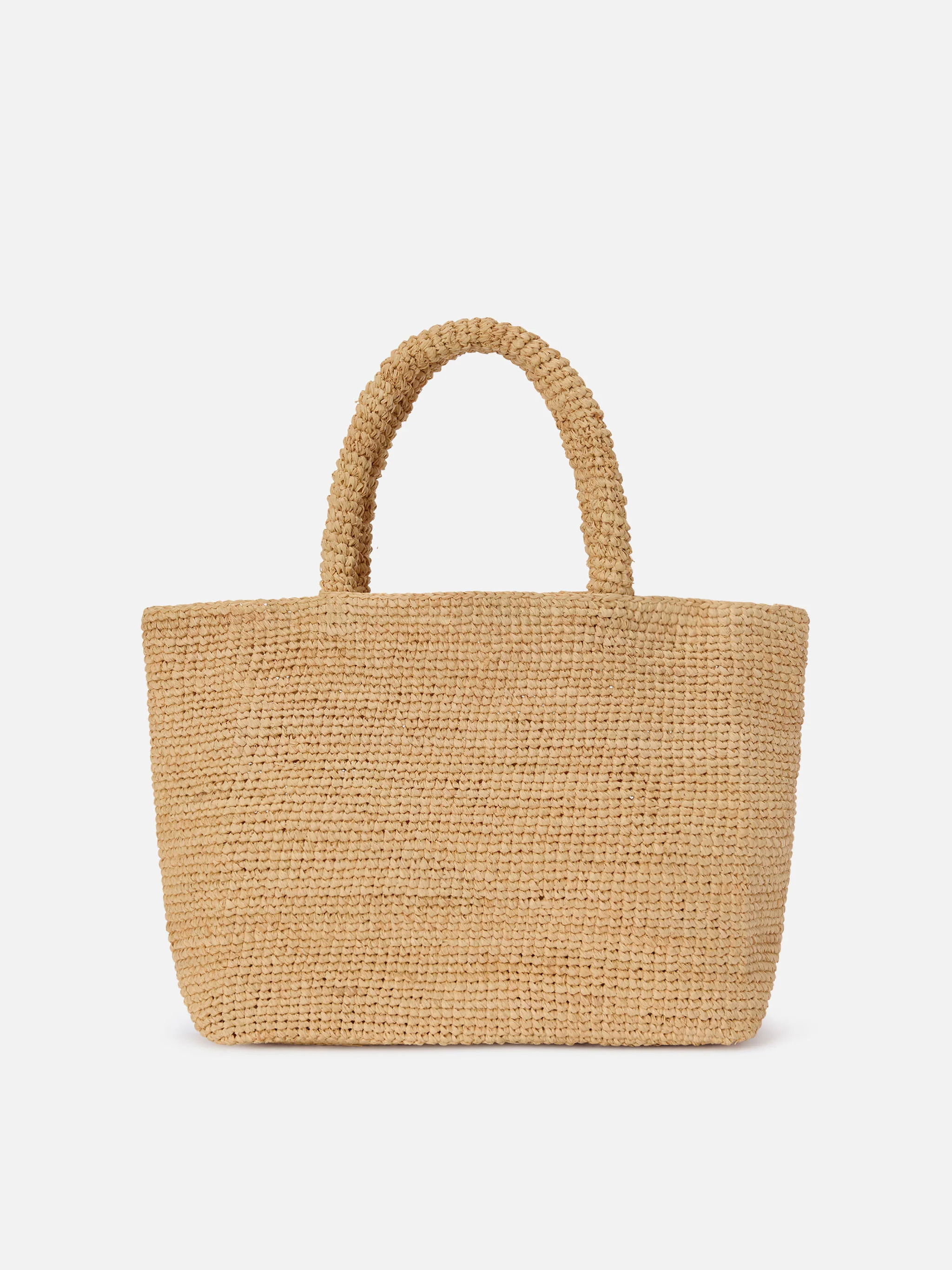 Beach medium raffia bag with Capri embroidery - Image 4