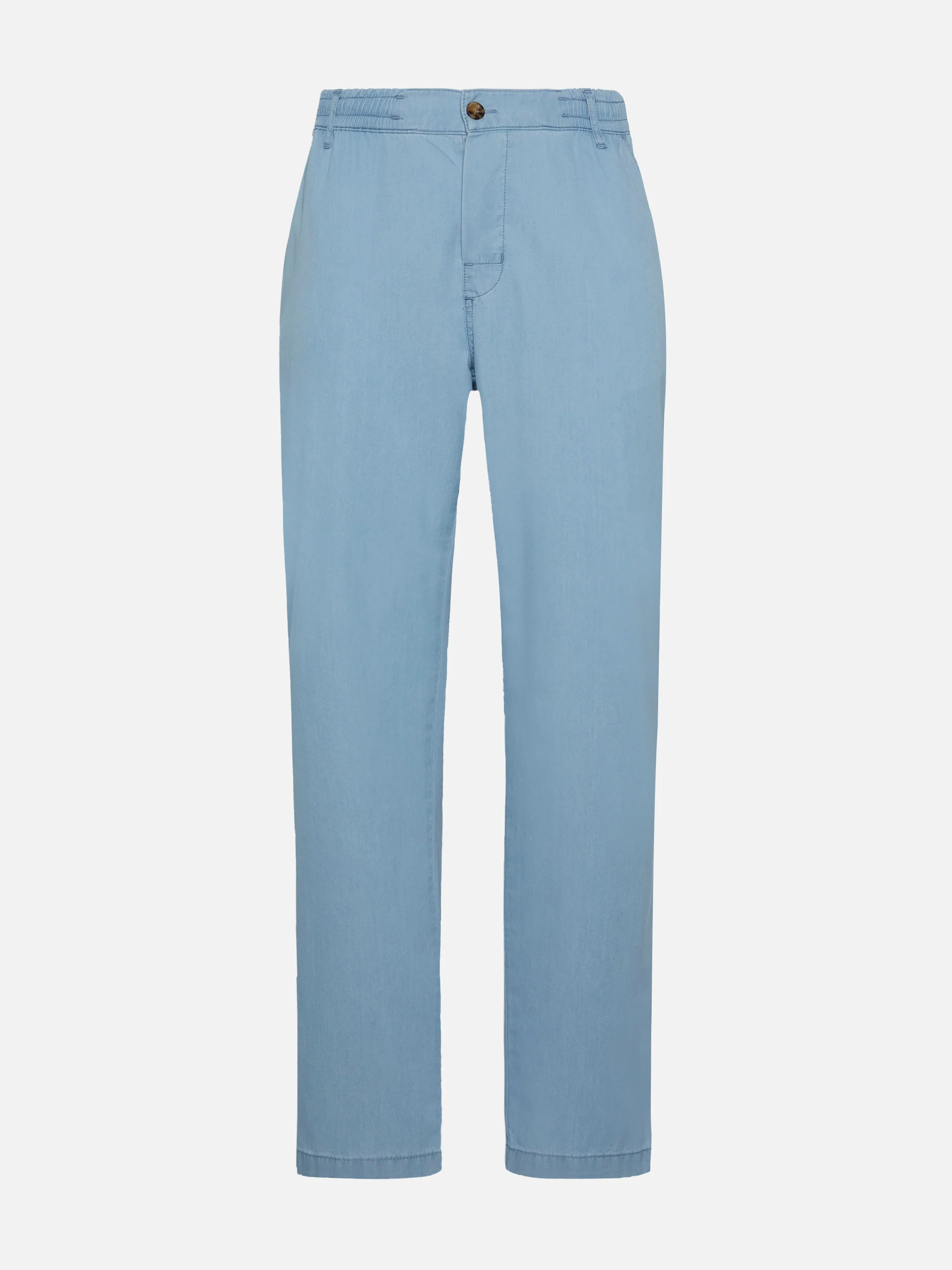 Calais denim blue chambray pants with drawstring - Image 4