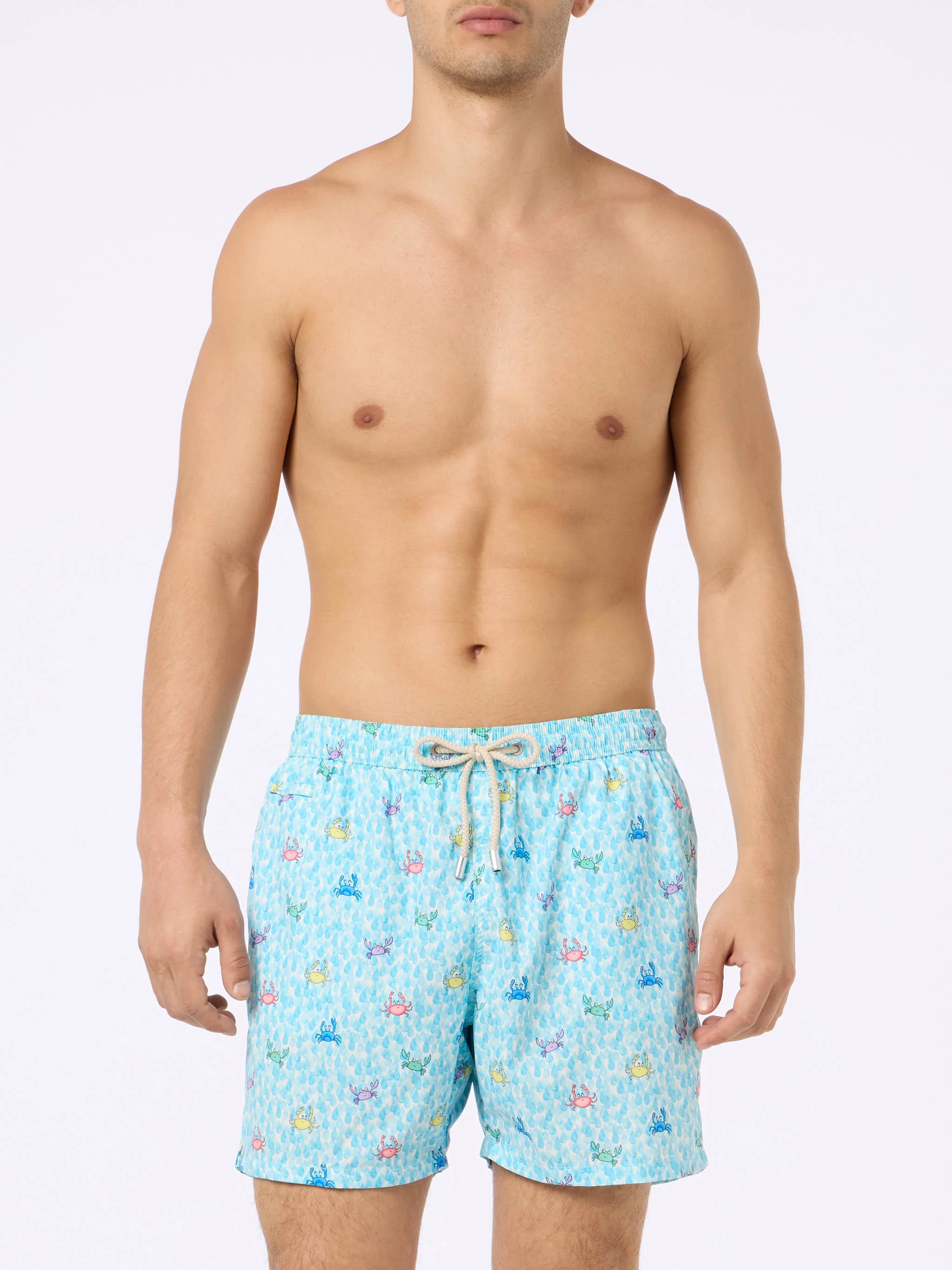 Comfort Light swim shorts with crabs print - Image 3