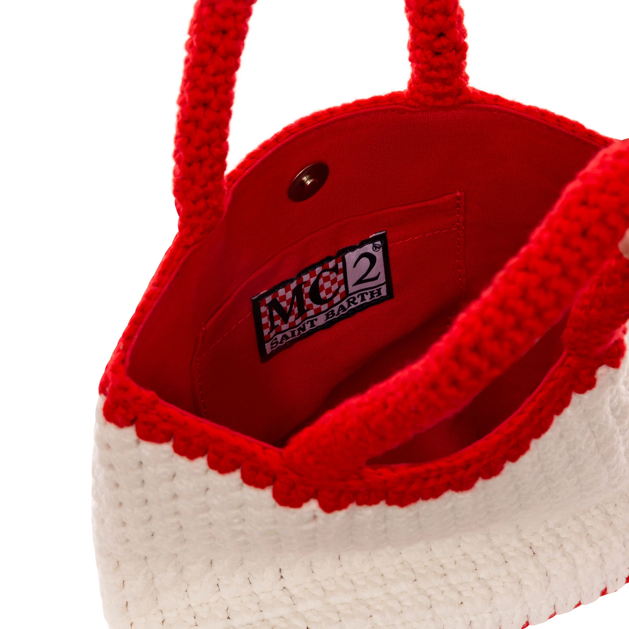 Heart embroidery crochet bag - Image 3