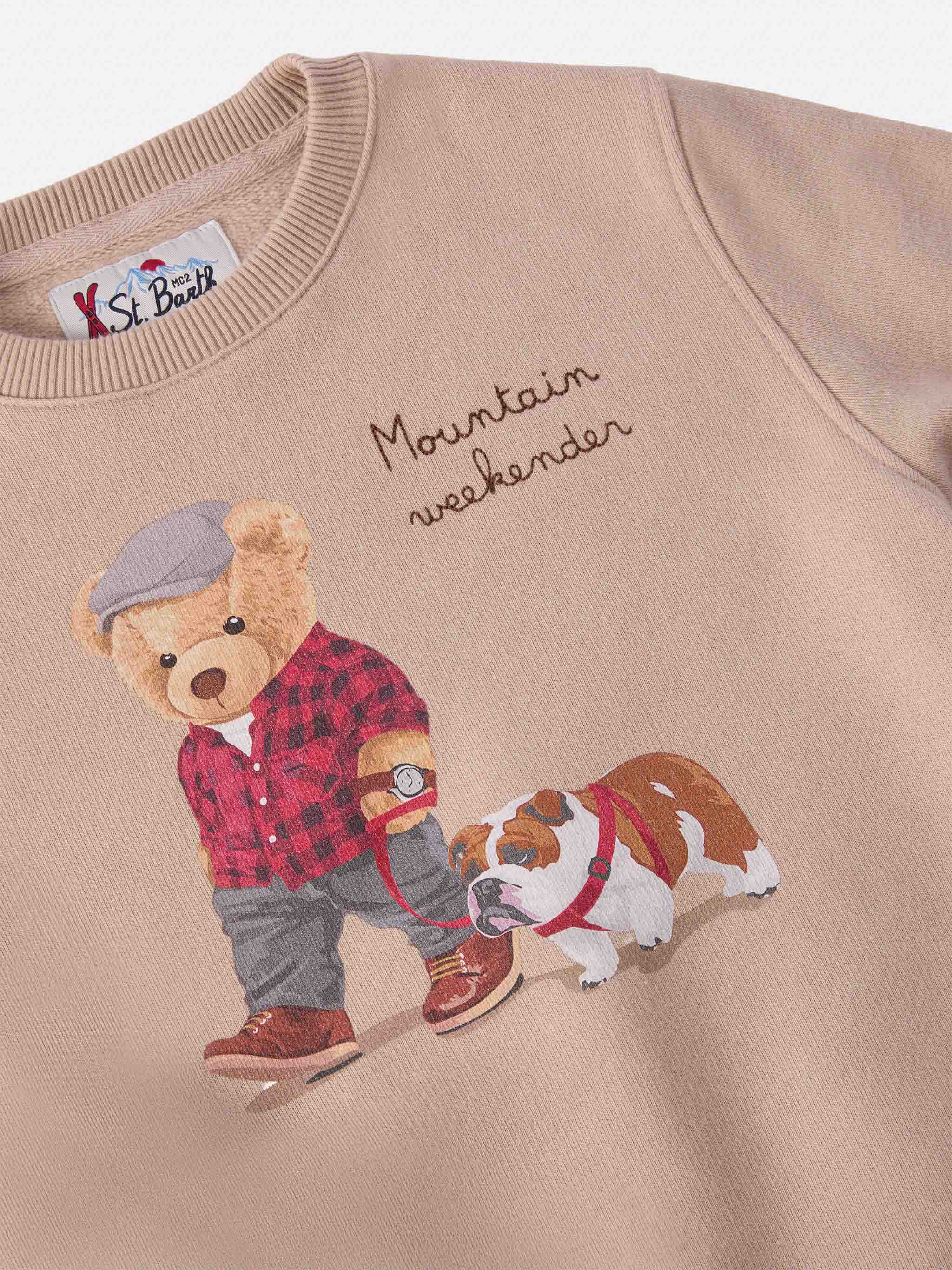 Hutton crewneck sweatshirt with bear print - Image 2