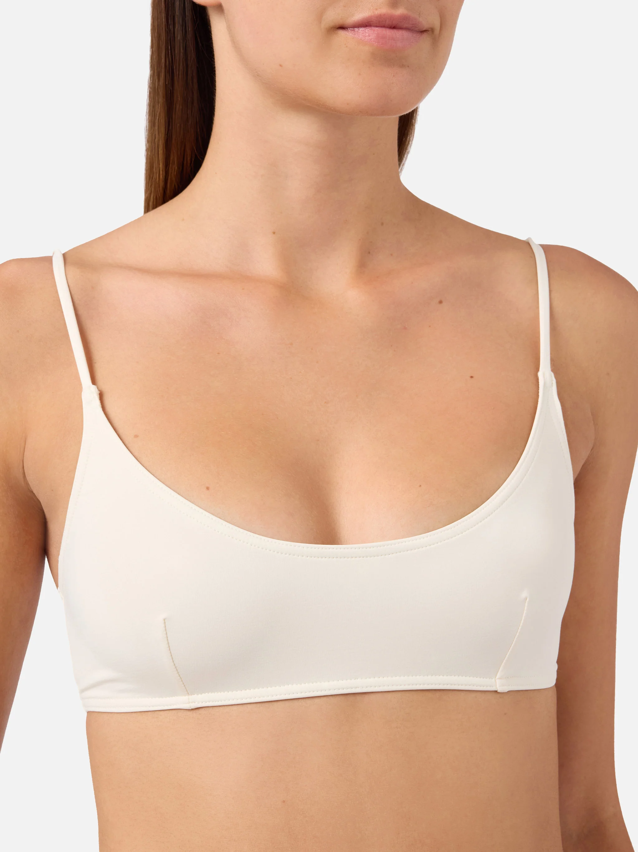 Judy Virgo cream bralette bikini with ties - Image 3