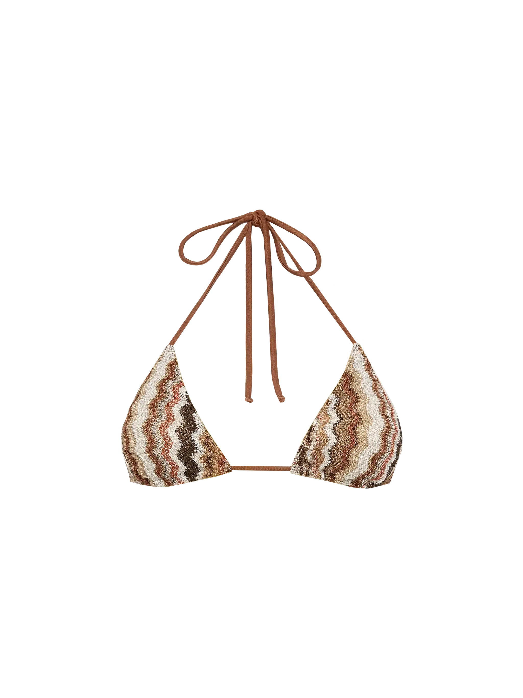 Leah raschel chevron pattern triangle top