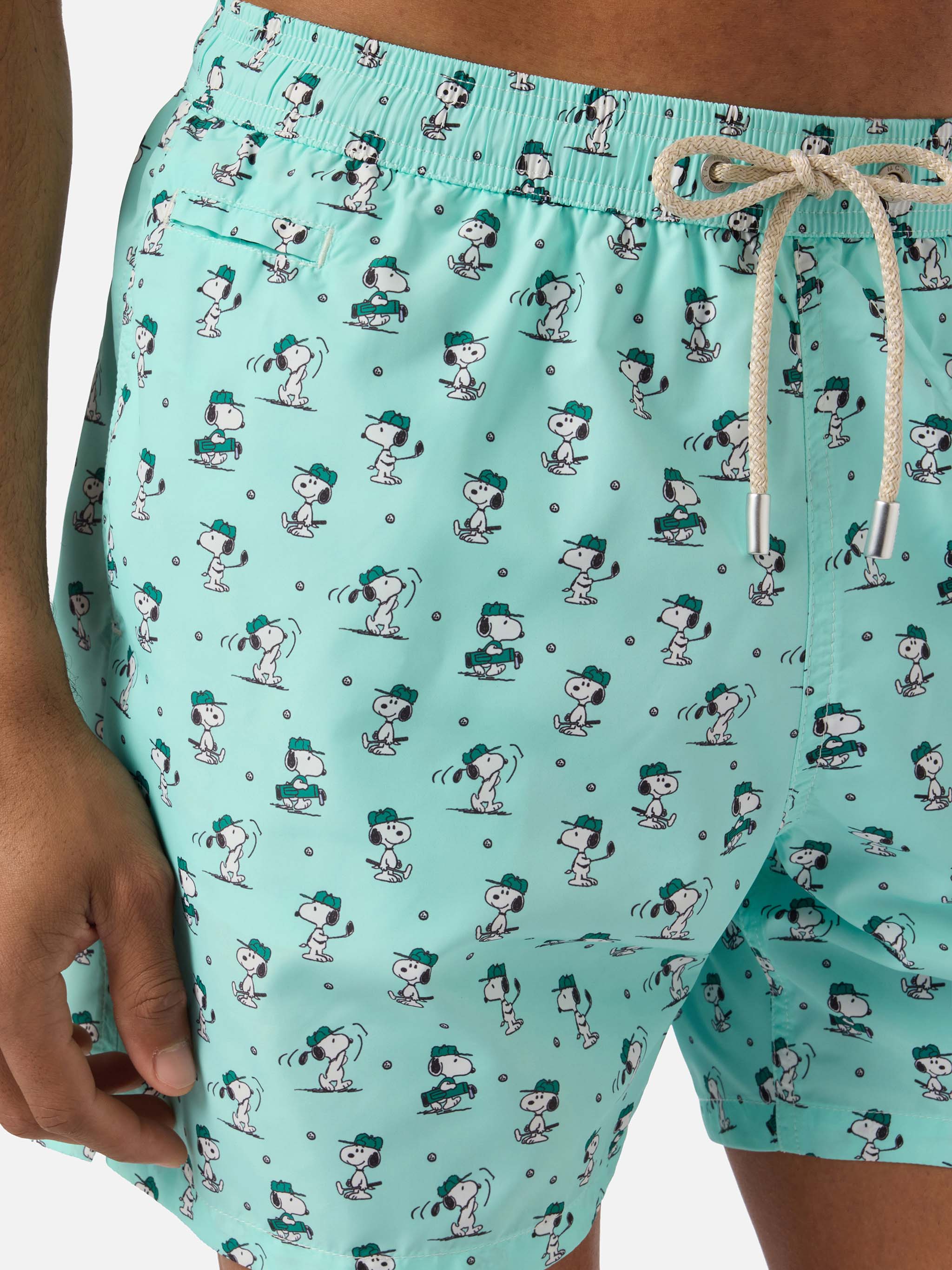 Light green Lighting Micro swim shorts with Snoopy golf print | Special Edition - Image 4
