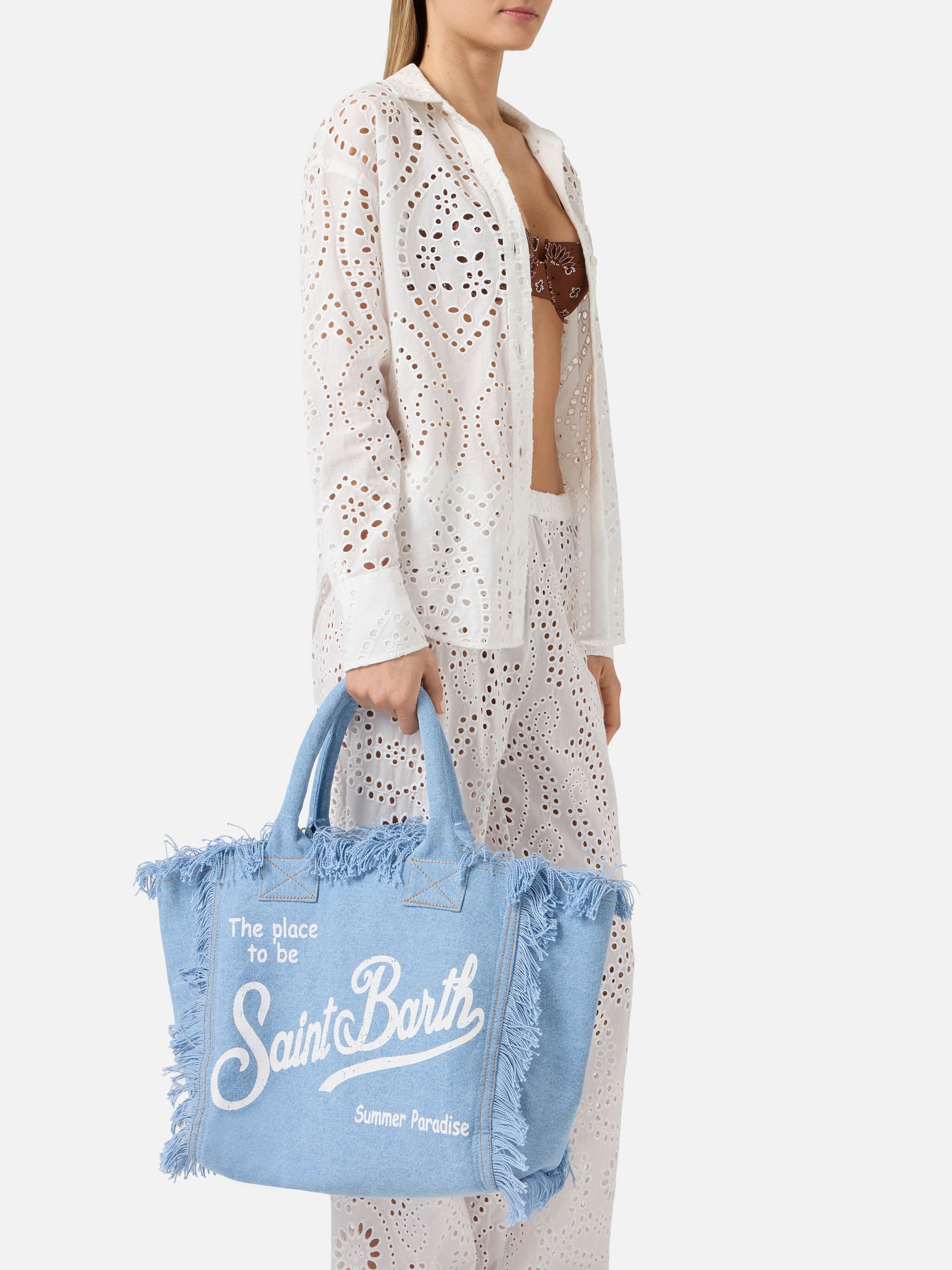Light wash denim Vanity regular bag - Image 2