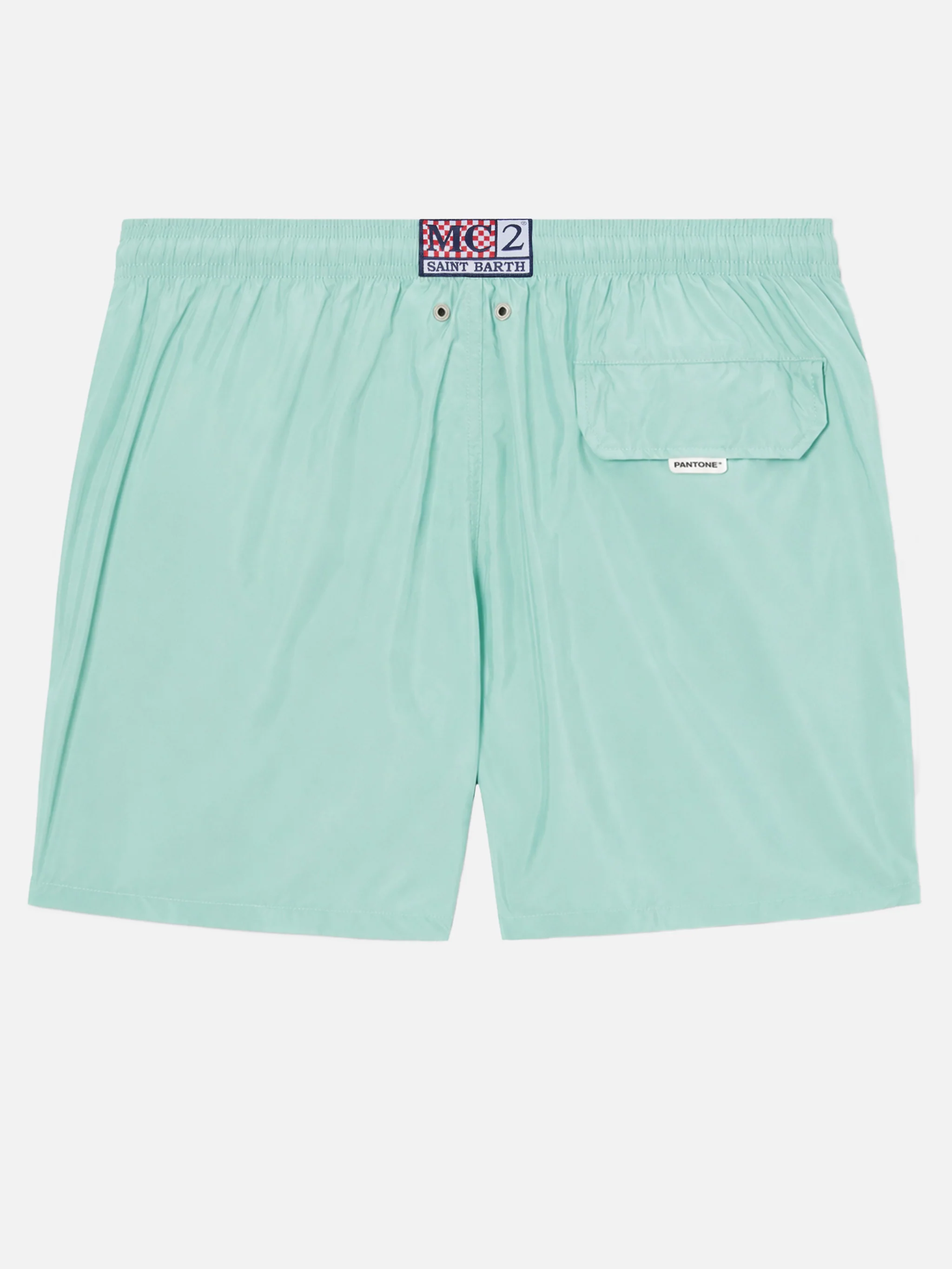 Lighting Pantone swim shorts in aqua green | Special Edition - Image 2
