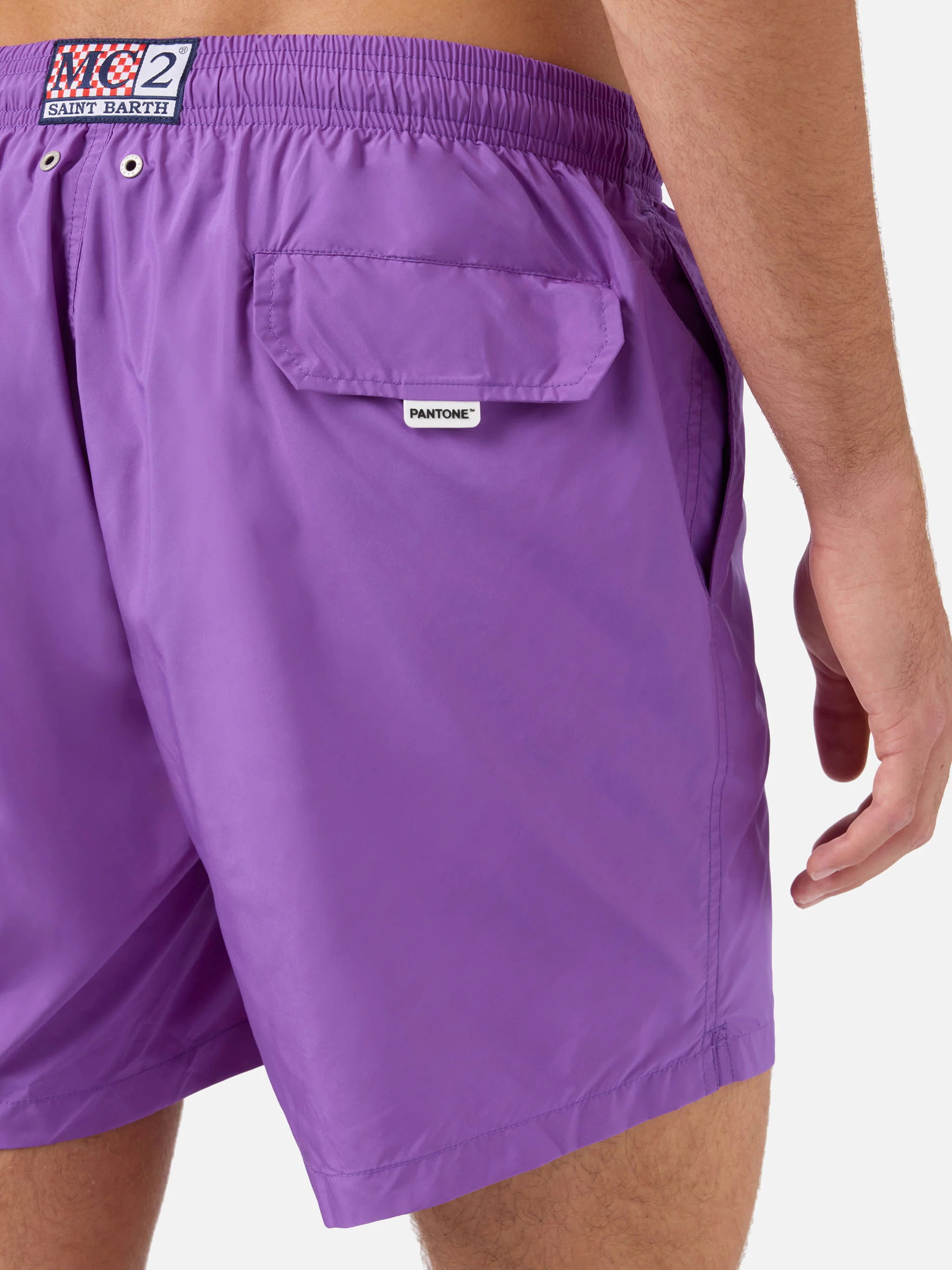 Lightweight fabric purple swim shorts Lighting Pantone | PANTONE® SPECIAL EDITION - Image 6