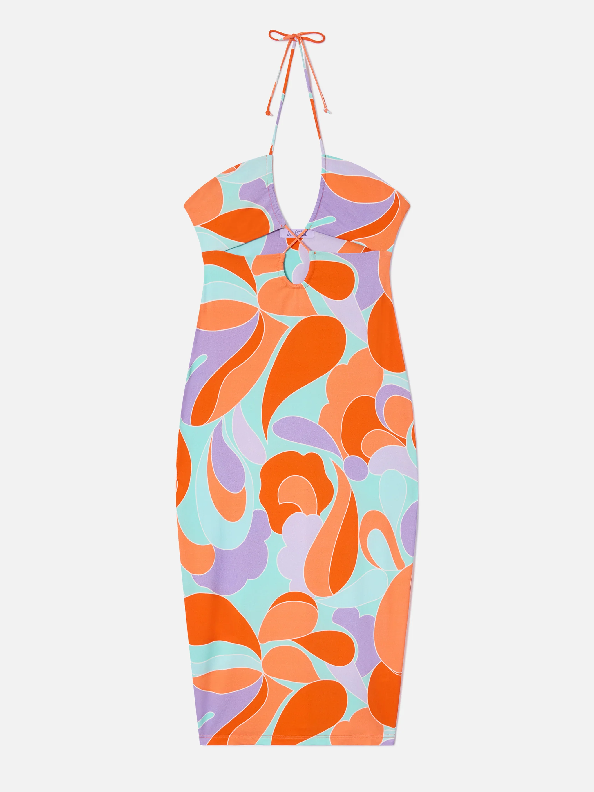 Longuette cutout wave printed dress Farah - Image 4