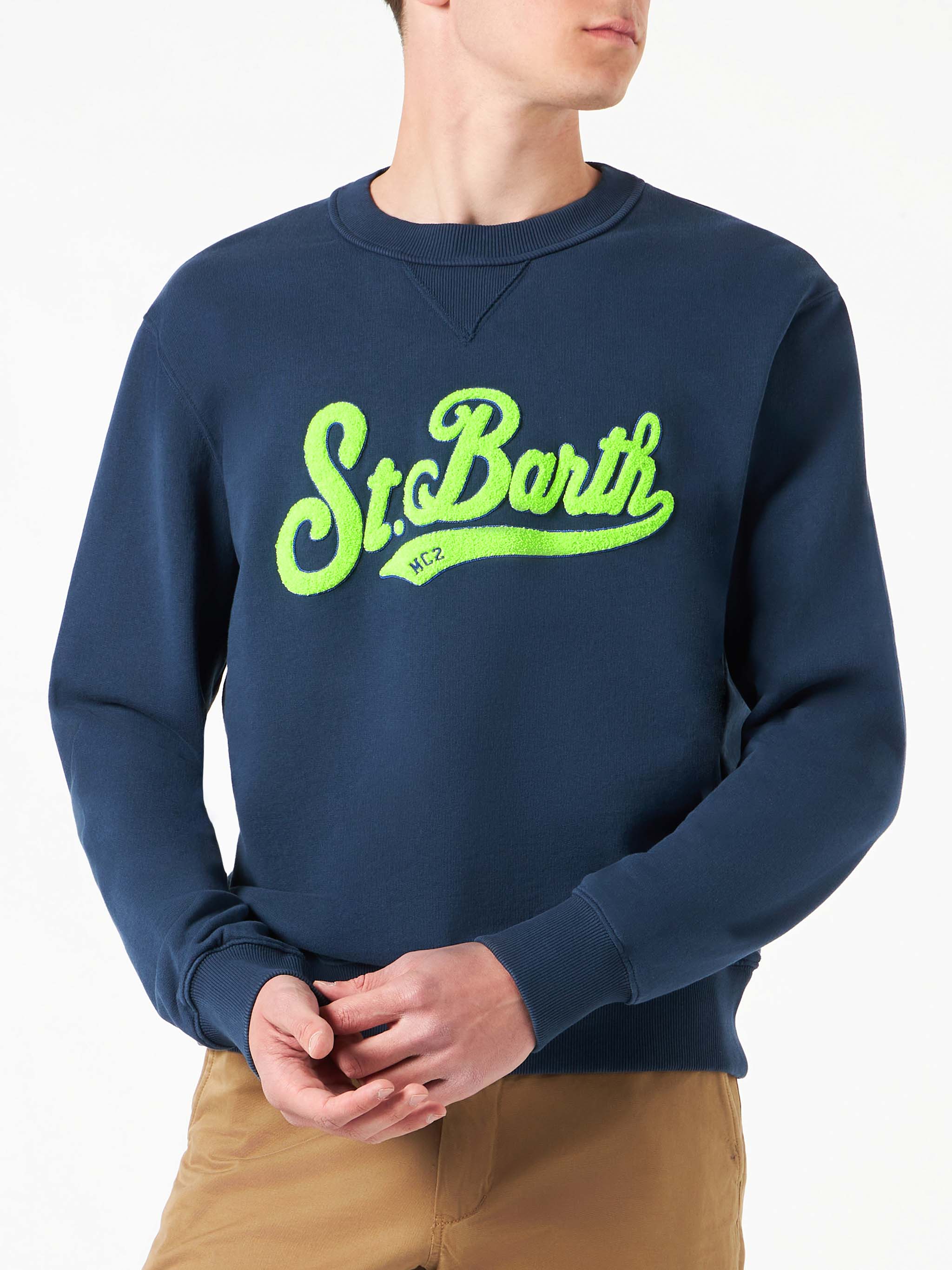 Cooper blue cotton sweatshirt