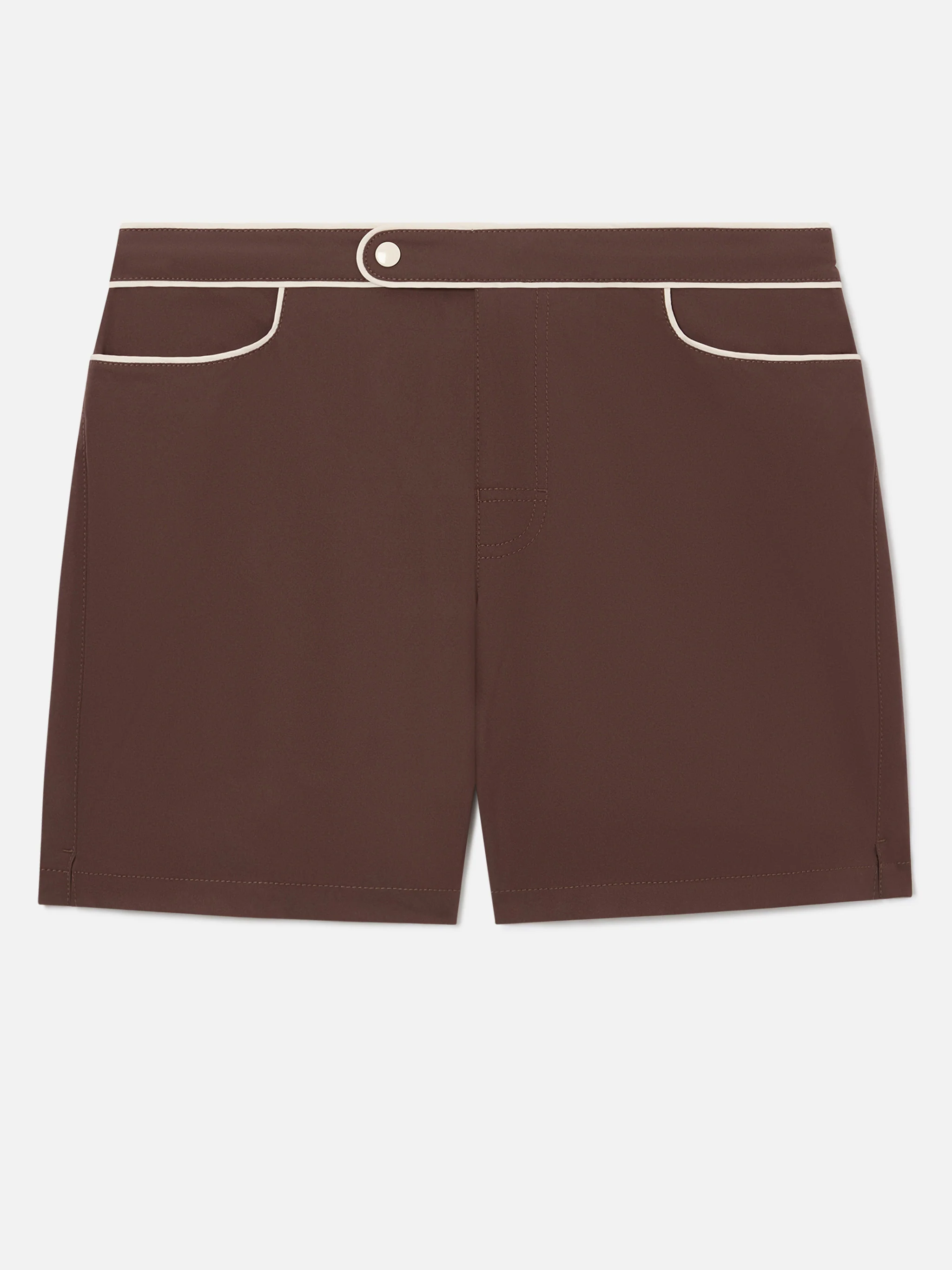 Master Piping swim shorts in brown