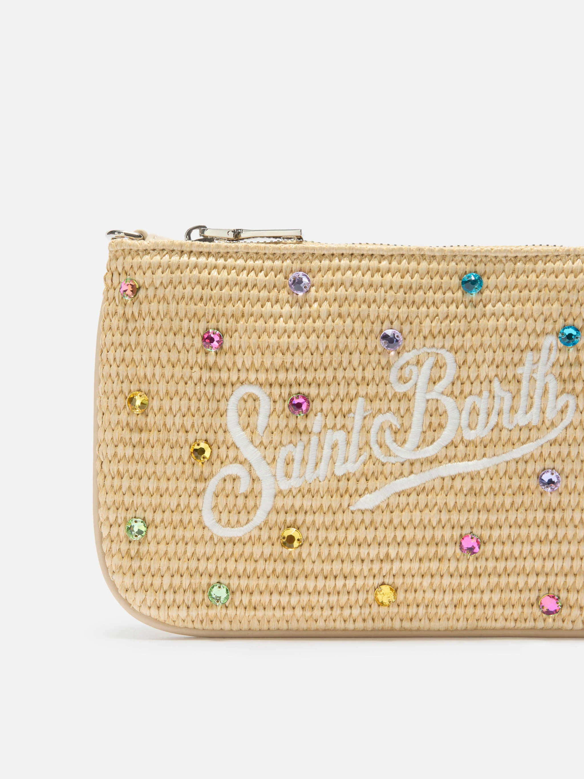 Mini Parisienne pouch with removable shoulder strap and multicolor rhinestones - Image 5
