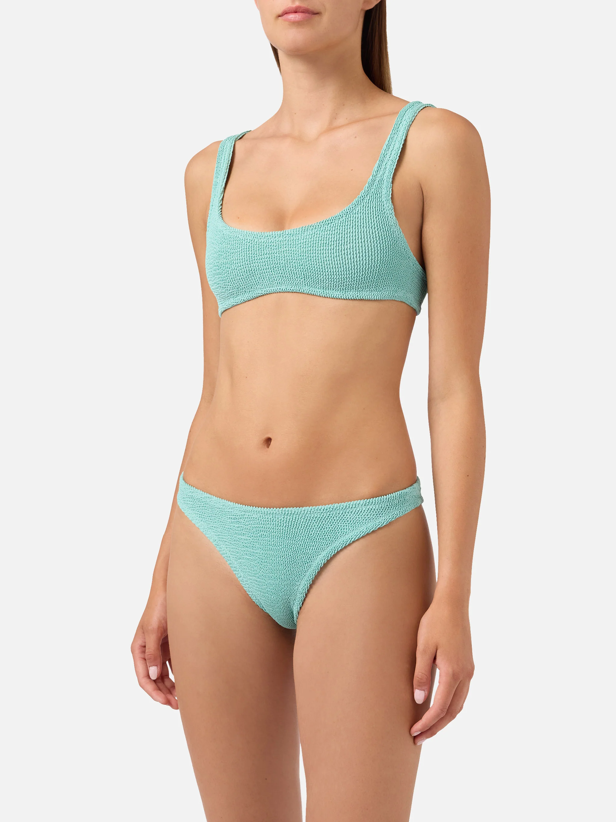Naima Elise sage green crinkle bikini - Image 2