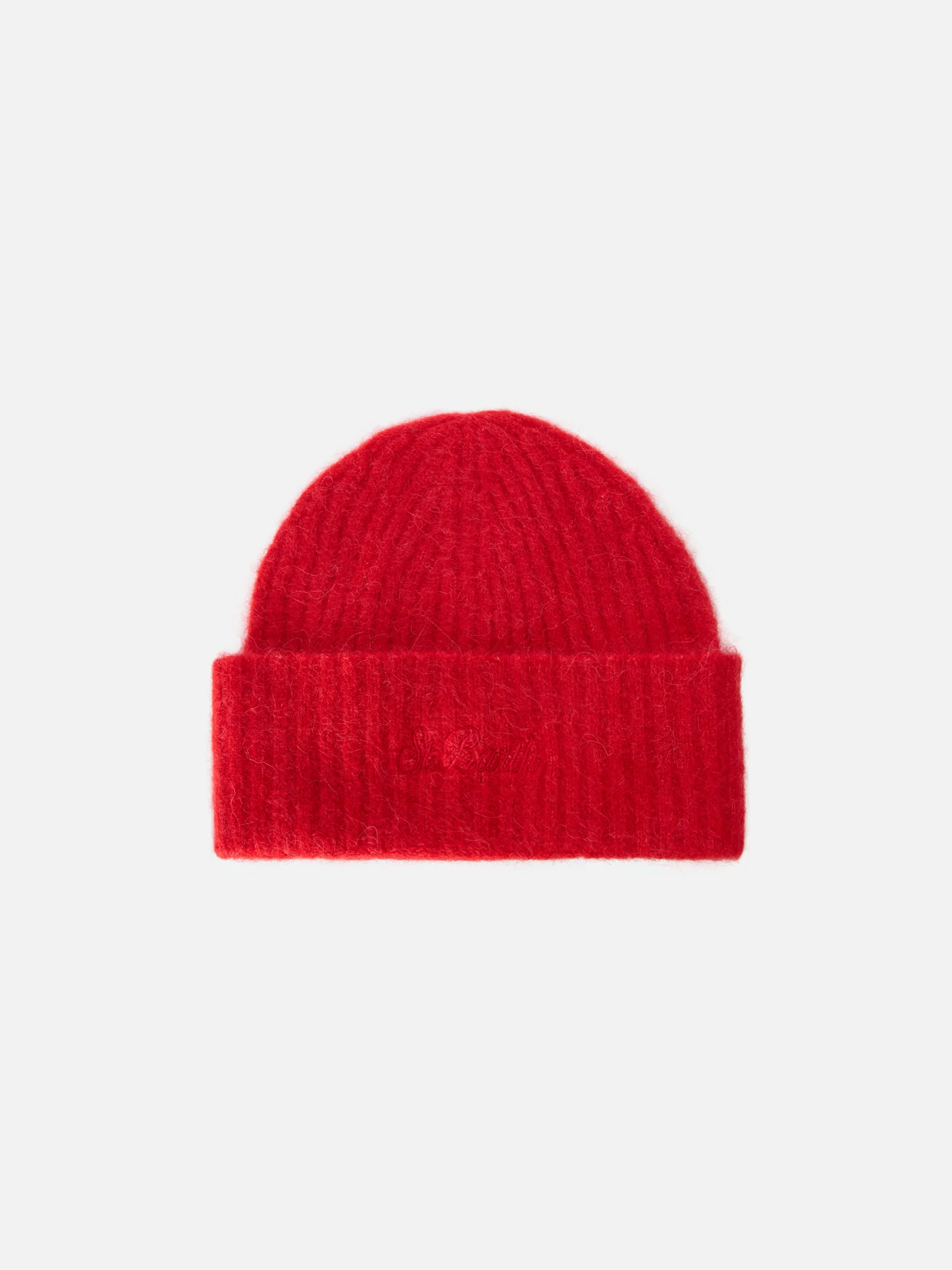 STRETCH ALPACA beanie Wengen in red