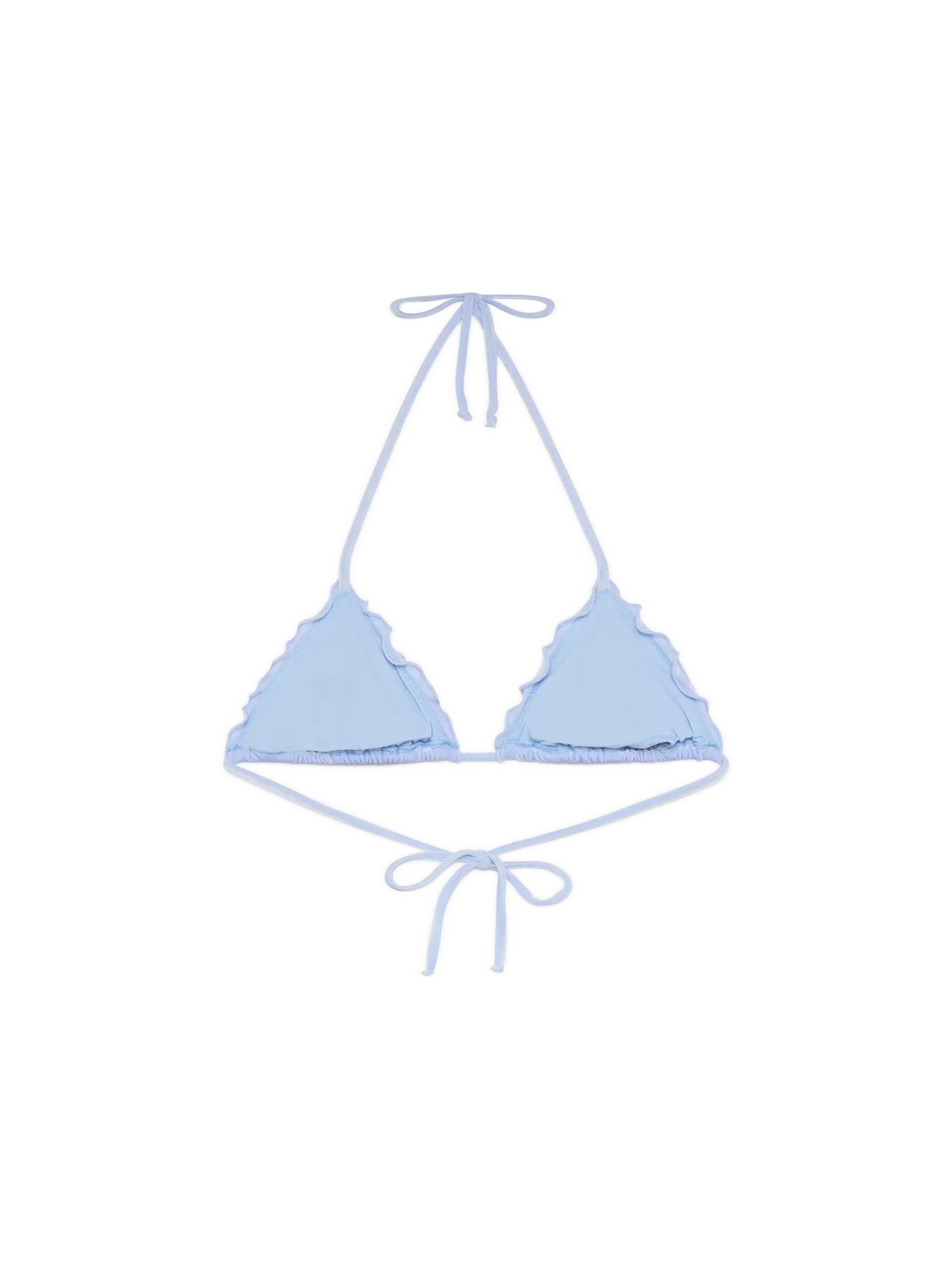 Sagittarius light blue velvet classic triangle top - Image 2