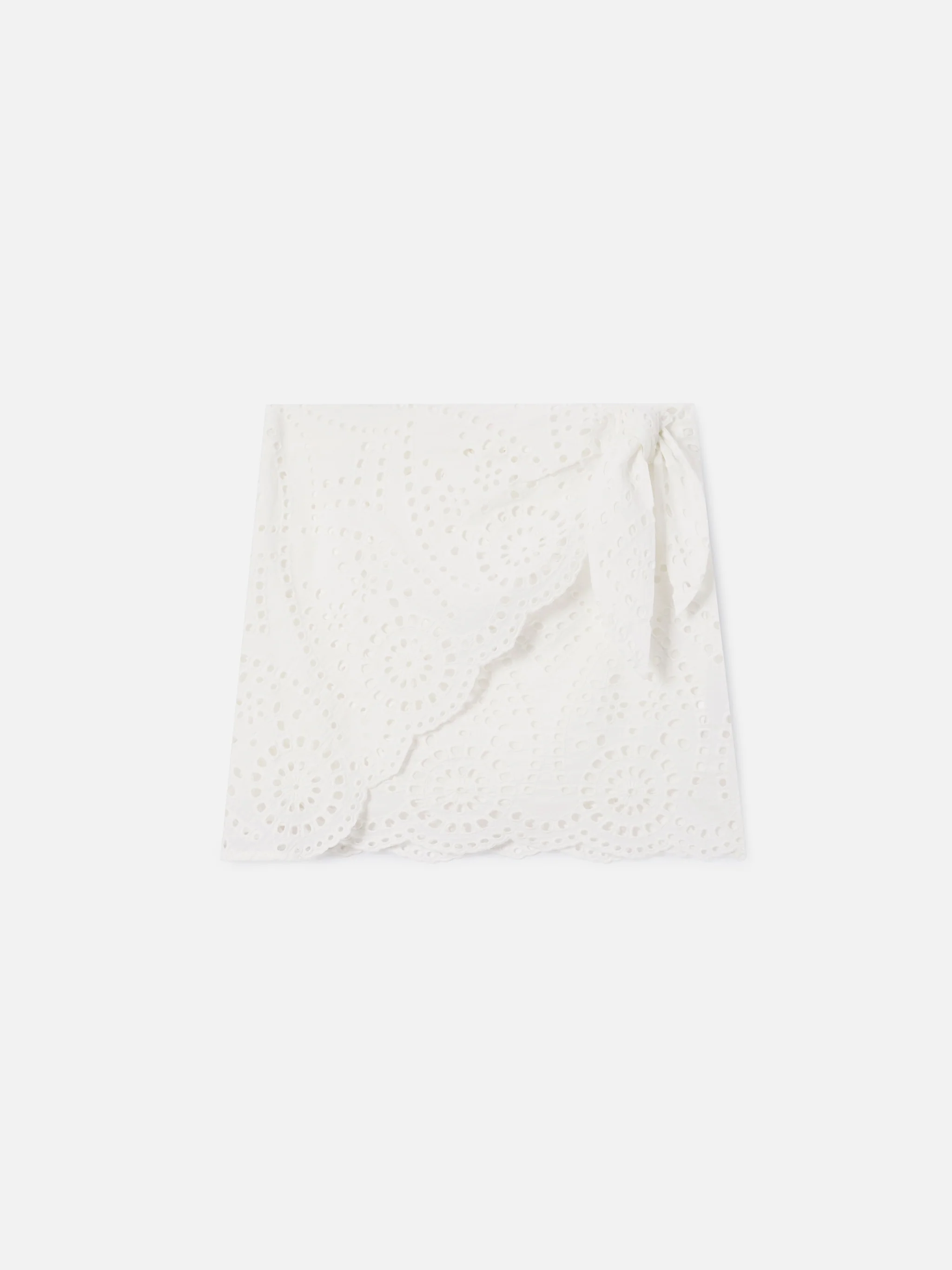 White Nyra broderie anglaise mini skirt - Image 5